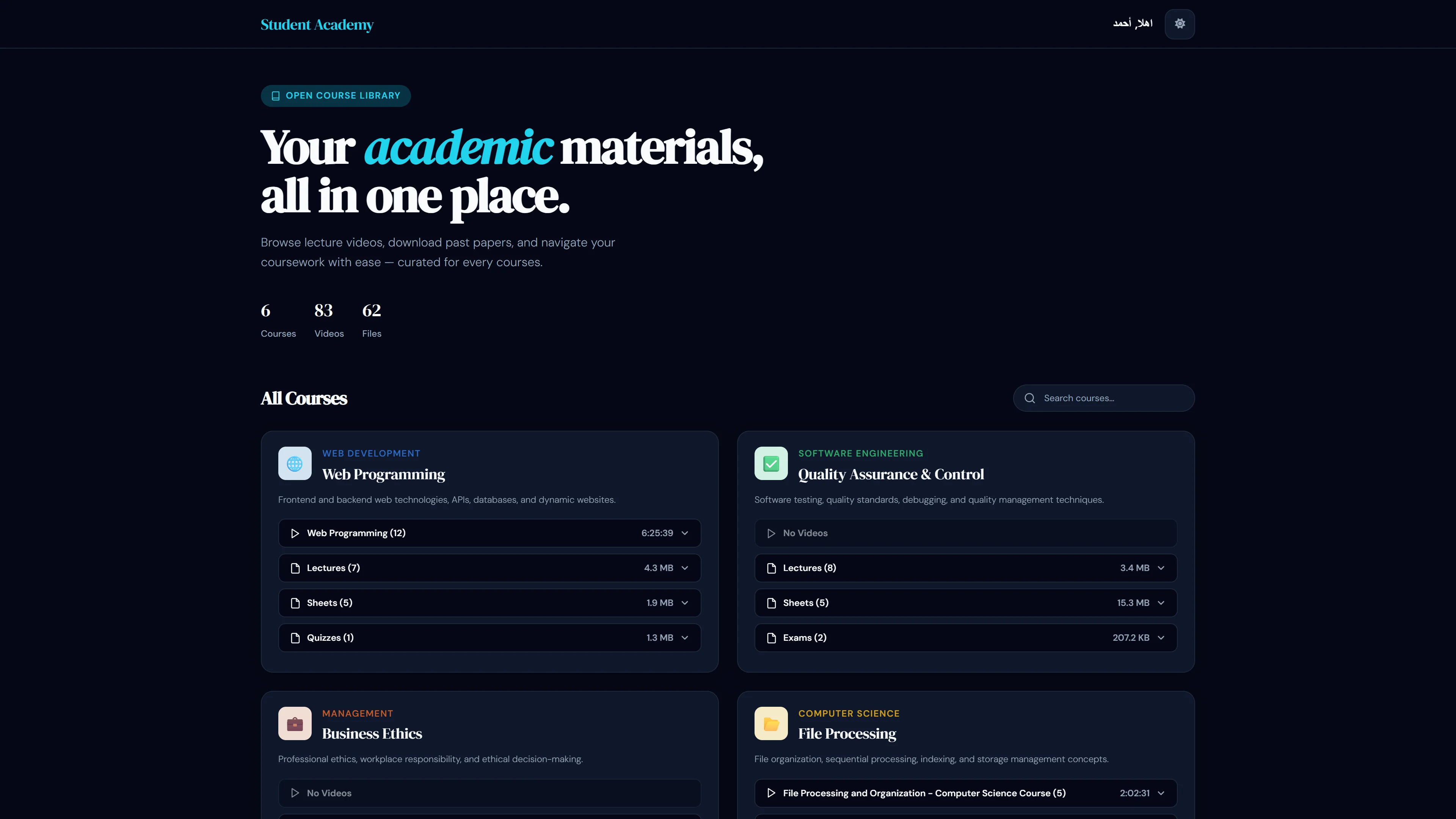 Student Academy preview